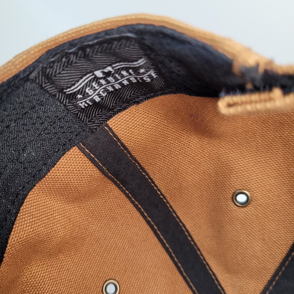 47 Brand Miami Marlins Hat Carhartt x '47 Mens Brown Adjustable Cap MLB Baseball - Picture 12 of 14